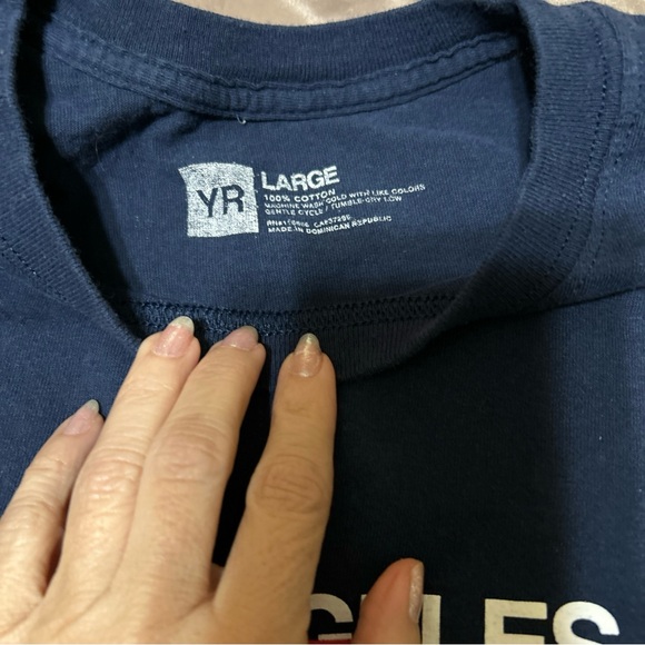 Young & Reckless Shirt Men's Lg Blue Los Angeles Logo Graphic Tee Short Sleeve - Picture 3 of 6